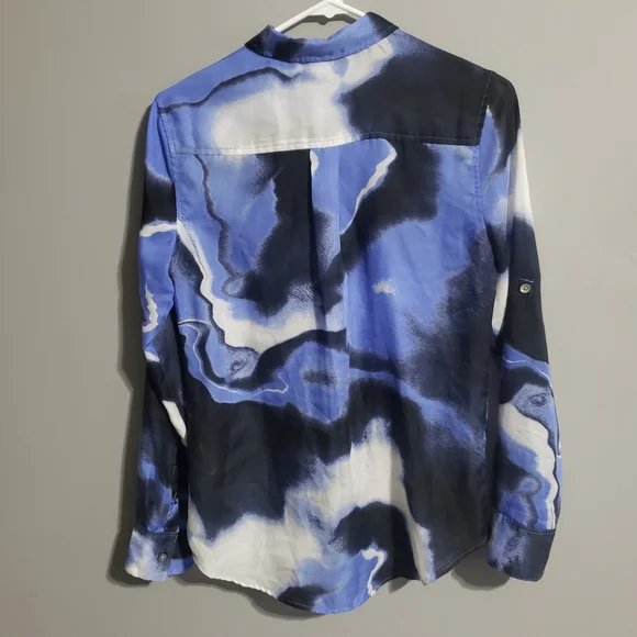 Calvin Klein Sheer relaxed Utility shirt size XS - Picture 4 of 8